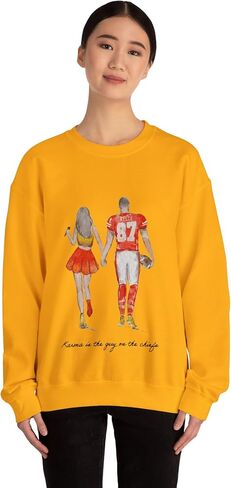 Travis Kelce Taylor Football Sweatshirt Number 87 Karma is the guy on the chiefs in Saudi Arabia