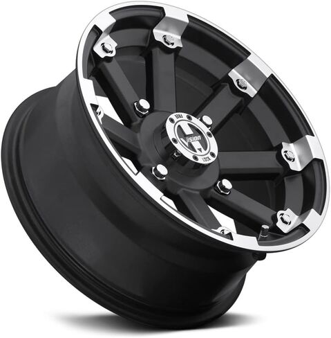 Vision 393 Lockout ATV/UTV 15x8 4x110-10mm Black/Machined Wheel Rim 15" Inch in Kuwait