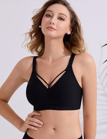 No Underwire Bras for Women, Comfortable Wireless Seamless Bras, Supportive Bralettes Full Coverage Bra in Saudi Arabia