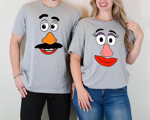 Mr Potato and Mrs Potato Thanksgiving Shirt Sweatshirt Hoodie - Matching Thanksgiving Funny Potato Face Couple Shirt, Cute Couples Tshirt, Fall Family Matching Sweater, Shirts for Husband and Wife in Saudi Arabia