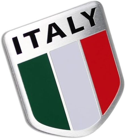Generic Car Alloy Aluminum 3D Italy Italian Flag Emblem Badge Decals Sticker in Saudi Arabia