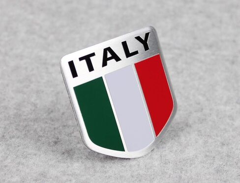 Generic Car Alloy Aluminum 3D Italy Italian Flag Emblem Badge Decals Sticker in Saudi Arabia