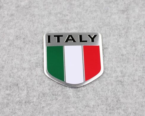 Generic Car Alloy Aluminum 3D Italy Italian Flag Emblem Badge Decals Sticker in Saudi Arabia