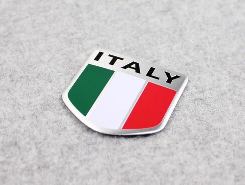 Generic Car Alloy Aluminum 3D Italy Italian Flag Emblem Badge Decals Sticker in Saudi Arabia