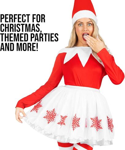 Morph Womens Elf Costume Adult Santa Helper Outfit Holiday Christmas Elf Costume for Women in Saudi Arabia