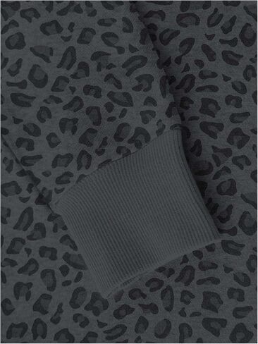 Women's Leopard Print Sweatshirts Long Sleeve Crewneck Cheetah Sweatshirt Pullover Y2k Tops Trendy in Saudi Arabia