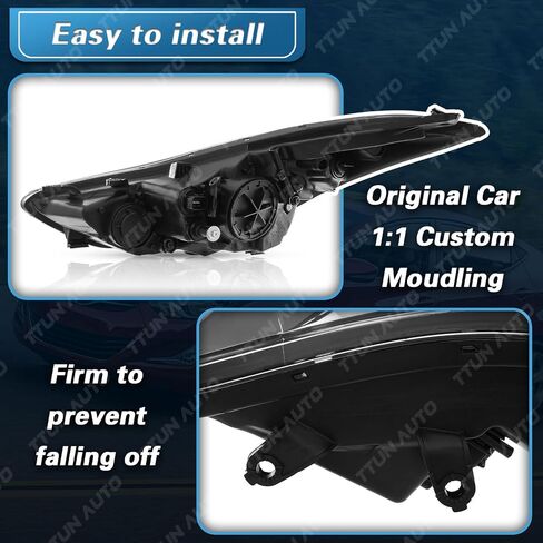 ترقية متوافقة مع 2014-2016 Hyundai Elantra SE/Value Edition المصابيح الأمامية نوع الهالوجين بدون مصباح الجري النهاري جانب الركاب والسائق in Saudi Arabia