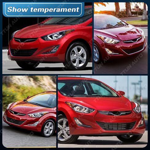 ترقية متوافقة مع 2014-2016 Hyundai Elantra SE/Value Edition المصابيح الأمامية نوع الهالوجين بدون مصباح الجري النهاري جانب الركاب والسائق in Saudi Arabia