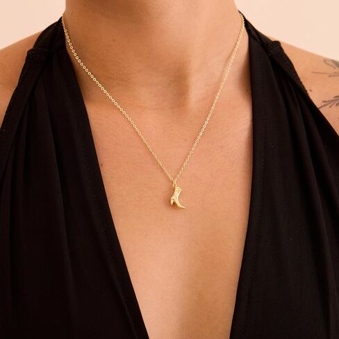 14K مطلية بالذهب فراشة لذيذة تاج البيسبول البوصلة قذيفة نجم البحر طائرة الطيور القلب البرق ورقة السلاحف الحصان الكرز مشبك ورق القوس قلادة مجوهرات بسيطة in Kuwait