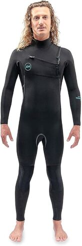 Dakine Men's 4/3mm Mission Chest Zip Fullsuit Wetsuit Black, X-Large in Saudi Arabia