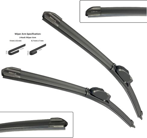 Front Wiper Blades For SUBARU Tribeca 06-14 Pair 26" 20" Premium All-Season OE Quality 2M PLASTIC in Saudi Arabia