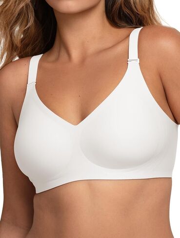 COMFELIE Women Wirefree Bra for Women Deep V Neck Everyday Bras Comfortable Wireless Brassiere in Kuwait