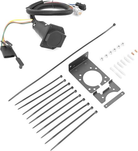 Wsays 4-Way Flat to 7-Way Trailer Wiring Harness Compatible with Nissan Frontier 05-25 Fit Xterra 05-15 Fit Pathfinder 05-10 Fit Suzuki Equator 09-12 Plug & Play (TOW PACKAGE REQUIRED) in Saudi Arabia