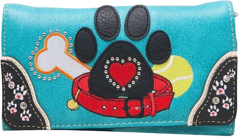 HW Collection Dog Paw Print Handbag Women Shoulder Purse Wallet Set Western Style in Saudi Arabia