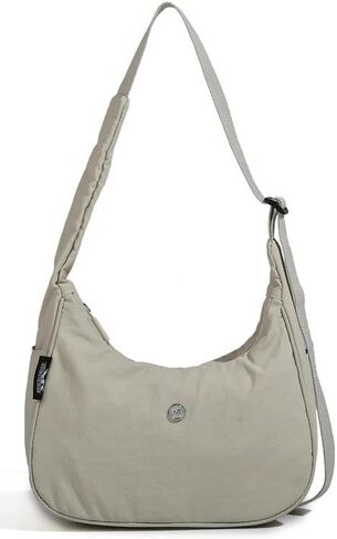 Nylon Crossbody Bag for Women Waterproof Dumpling Purse Casual Shoulder Bag Trendy Hobo Handbag 2025 Lightweight Tote in Saudi Arabia