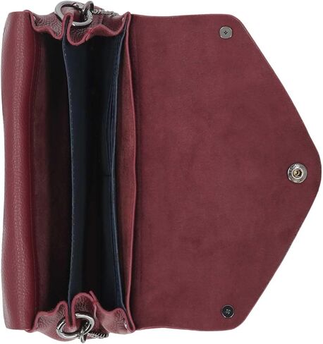 Harley-Davidson Women's Bar & Shield Leather Flap Crossbody Purse - Oxblood in Saudi Arabia