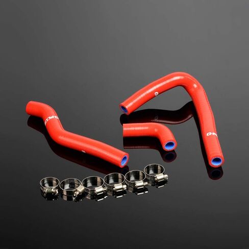 PIT66 Silicone Radiator Hose Kit,Compatible with Kawasaki KX65 2001-2013 Green with Clamps in Saudi Arabia