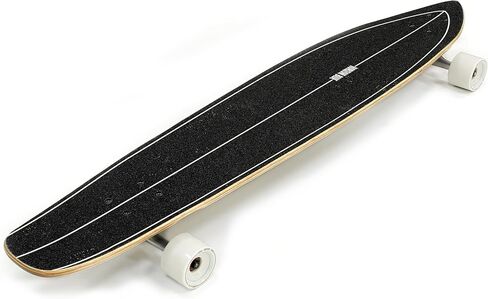 HORIZON BLUE 44 inch Kicktail Cruiser Longboard Skateboard | Hard Maple Deck and Bamboo | Cruising, Carving, Dancing, Free-Style Tricks Carver in Saudi Arabia