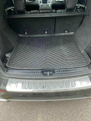 Cargo Liner - Trunk Mat for Mercedes-Benz GLE-Class 2016-2019 – Weather-Resistant Trunk Mats for Cars with Raised Lip – Non-Slip Car Trunk Mat Rubber – Laser Pre-Cut Design in Saudi Arabia