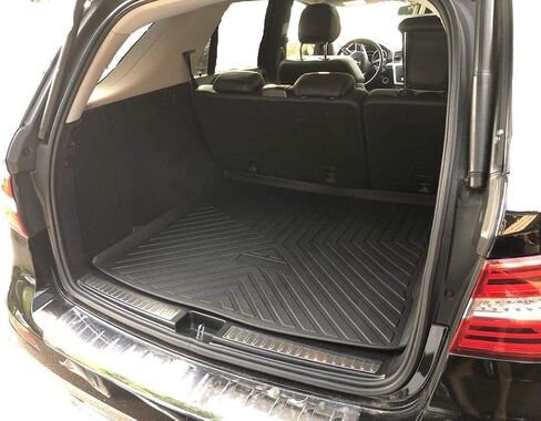 Cargo Liner - Trunk Mat for Mercedes-Benz GLE-Class 2016-2019 – Weather-Resistant Trunk Mats for Cars with Raised Lip – Non-Slip Car Trunk Mat Rubber – Laser Pre-Cut Design in Saudi Arabia