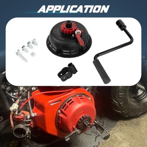 PSLER Hand Crank Starter - Easy Quick Fast Pull Start Recoil Starter Assembly, Fits for 212 Predator 212CC CT200U 200CC B200R Mini Bike Go Kart in Saudi Arabia