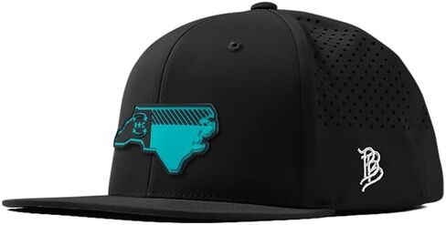 Branded Bills North Carolina Turquoise Flat Performance, Lightweight, Comfortable Baseball Cap in Saudi Arabia