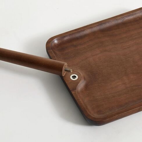 Black Walnut Solid Wood Key Dish Bowl for Entryway Table Square Tray With 3 Hooks, Open Storage for Keys, Wallet, Jewelry (Walnut, Square) in Saudi Arabia