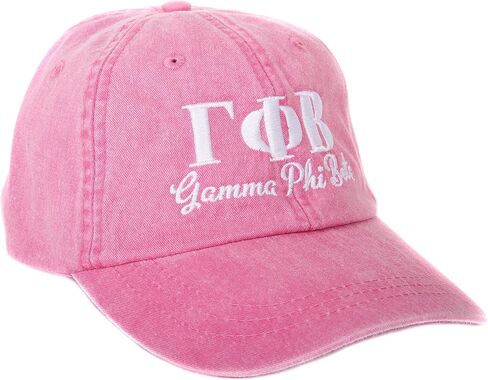 قبعة بيسبول Desert Cactus Gamma Phi Beta Sorority - قبعة مطرزة GPhi GPhiB قابلة للتعديل مع خط يوناني ومخطوط (S) in Kuwait