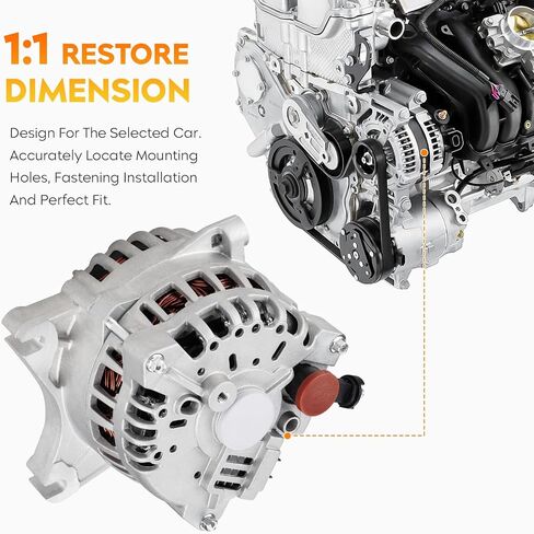 New Alternator for Ford Expedition V8 5.4L 4.6L 2003 2004, Lincoln Navigator 5.4 03-04, 3L74-10300-AA, 3L74-10300-BA, 3L74-10300-BB, 3L74-10346-AA, AFD0128, 400-14111 in Saudi Arabia