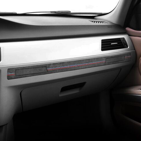 Betterhumz Car Cup Holder Panel Trim Cover for Alcantara for BMW E90 E91 E92 E93 3 Series 2005-2012 325i 320i 318i Car Copilot Passenger Decal Sticker Interior Accessories in Saudi Arabia