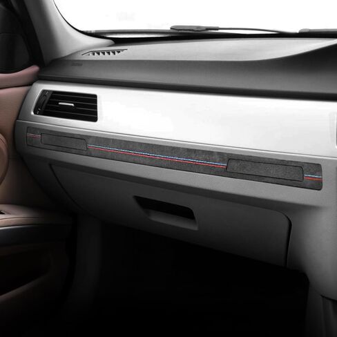 Betterhumz Car Cup Holder Panel Trim Cover for Alcantara for BMW E90 E91 E92 E93 3 Series 2005-2012 325i 320i 318i Car Copilot Passenger Decal Sticker Interior Accessories in Saudi Arabia