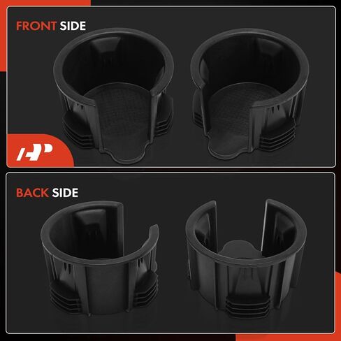A-Premium Cup Holder Compatible with Land Rover Range Rover 2007-2020, Discovery Sport 2015-2020, LR4 2010-2016, Discovery 2017-2020, LR2 2008-2015, Defender 110, LR3, Range Rover Sport, Front, Black in Saudi Arabia