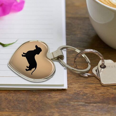 Dachshund Wiener Dog Keychain Heart Love Metal Key Chain Ring in Saudi Arabia