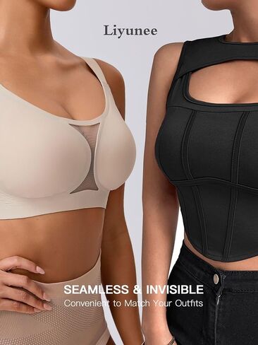 Women's Plus Size Wireless Bra Seamless Full Coverage Comfortable Tshirt Bras with Convertible Straps in Saudi Arabia