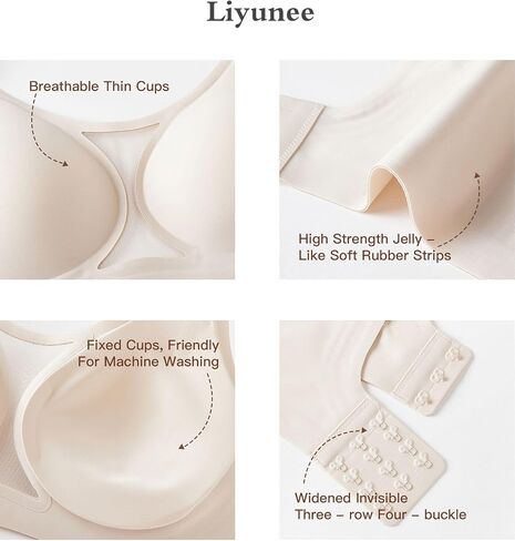 Women's Plus Size Wireless Bra Seamless Full Coverage Comfortable Tshirt Bras with Convertible Straps in Saudi Arabia