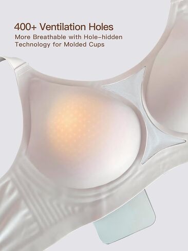 Women's Plus Size Wireless Bra Seamless Full Coverage Comfortable Tshirt Bras with Convertible Straps in Saudi Arabia