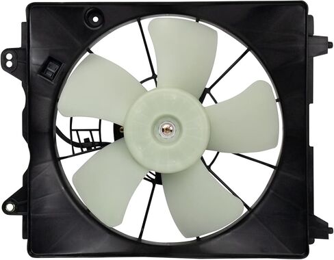 Right A/C Condenser Cooling Fan Assembly Passenger Side Compatible with 2006-2011 Honda Civic HO3120105 in Saudi Arabia