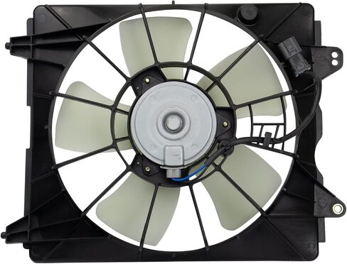 Right A/C Condenser Cooling Fan Assembly Passenger Side Compatible with 2006-2011 Honda Civic HO3120105 in Saudi Arabia