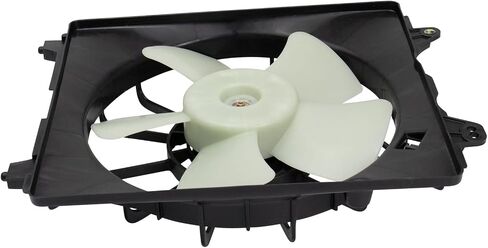 Right A/C Condenser Cooling Fan Assembly Passenger Side Compatible with 2006-2011 Honda Civic HO3120105 in Saudi Arabia