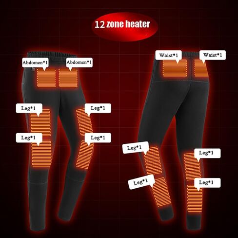 Men's Heated Thermal Underwear Set USB Electric Soft Fleece Lined Washable Heating Warm Base Layer Long Johns Suit in Saudi Arabia
