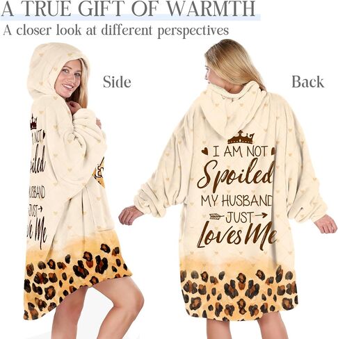 Christmas Gifts for Wife Blanket Hoodie from Husband, To My Wife Wearable Blanket, Birthday Gifts for Wife from Husband, Anniversary Wife Gift from Husband, Gifts for Her for Anniversary in Saudi Arabia