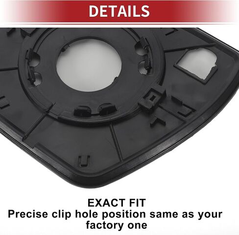ACROPIX No.87621-3J000 Car Rearview Right Passenger Side Non-Heated Mirror Glass for Hyundai Santa Fe 2007-2012 with Backing Plate Fit Models with Turn Signal Light in Saudi Arabia