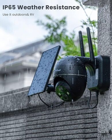 ieGeek 4G LTE Cellular Security Cameras Wireless Outdoor, 2K No WiFi Solar Cameras for Home Security System, Color Night Vision, 360°Live View,PIR Motion Sensor,2-Way Talk(with 64G SD&SIM Card) in Kuwait