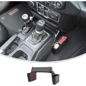 Linskip Center Console Side Organizer Compatible with 2018-2025 Jeep Wrangler JL JLU 4XE & 2020-2025 Gladiator JT Accessories, Shifter Storage Tray for Jeep JL 2/4 Door Accessories in Saudi Arabia
