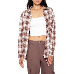 قميص فلانيل نسائي كبير الحجم من Forever 21 in Kuwait