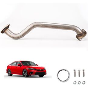 Razstdala HC02(53697) Exhaust Muffler Flex Pipe Stainless Steel compatible with 2006-2011 Honda Civic 1.8L in Saudi Arabia