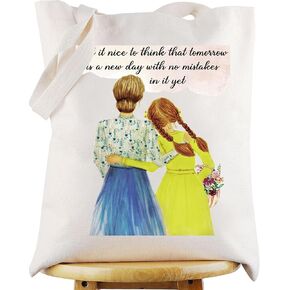 WZMPA Shirley Tote Bag هدية مستوحاة من اقتباس كتاب ماري غدًا هو يوم جديد بدون أخطاء حقيبة كتف جديدة in Kuwait