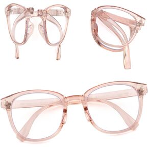 نظارات قراءة قابلة للطي للنساء، قارئ نسائي عصري كبير الحجم، نظارات الضوء الأزرق المحمولة RD 2.5 in Kuwait