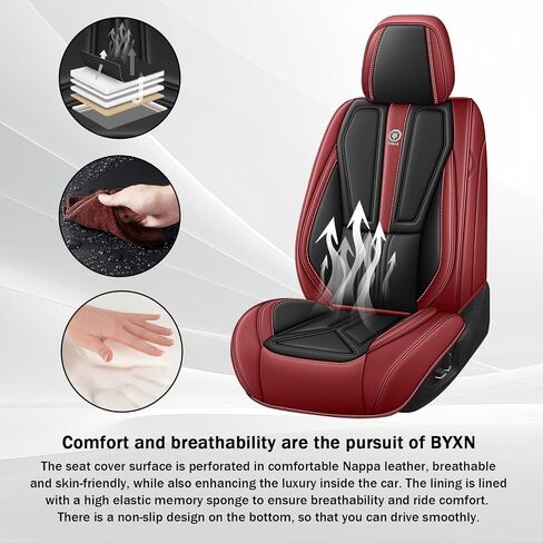 Car Seat Cover for Mercedes-Benz Benz GLB 250 2020-2025,Leather Seat Cover for Car,Breathable Vehicle Cushions Cover Waterproof Protectors Seat Protector, (Full Set,Black&Red) in Saudi Arabia