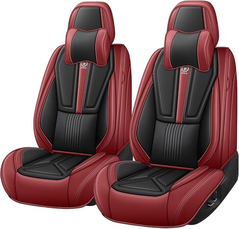 Car Seat Cover for Mercedes-Benz Benz GLB 250 2020-2025,Leather Seat Cover for Car,Breathable Vehicle Cushions Cover Waterproof Protectors Seat Protector, (Full Set,Black&Red) in Saudi Arabia
